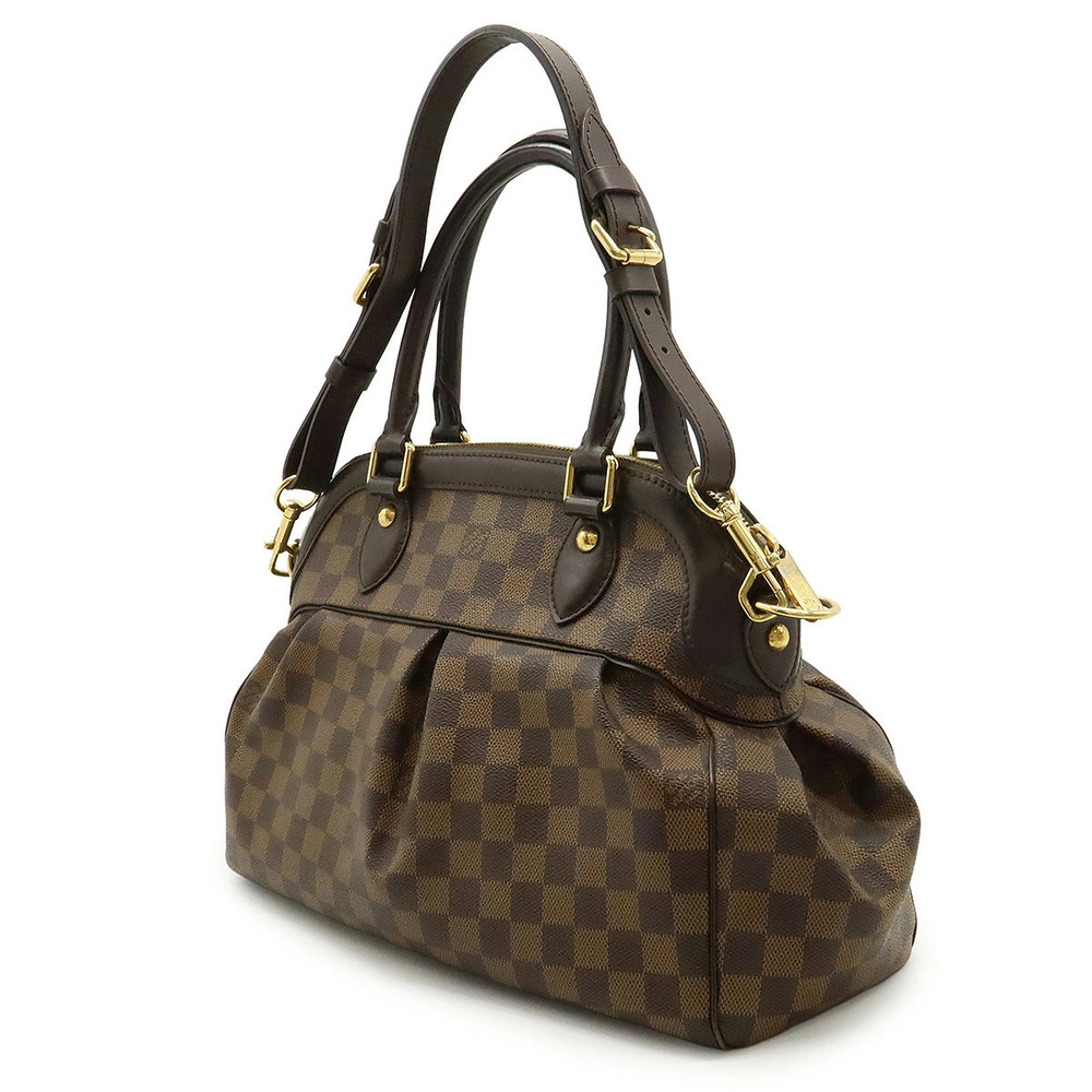 Louis Vuitton Trevi Bag Damier Shoulder 2way Brown